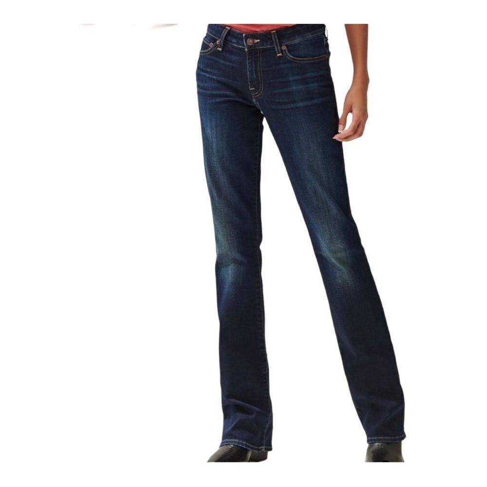 Lucky Brand Lolita Medium Wash Distressed Low-rise Bootcut Jeans 4/27